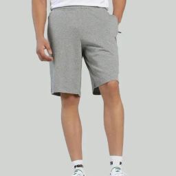 Puma Medium Grey Cotton Regular Fit Sports Shorts-picture-20