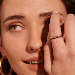 Perfectly Average Women 18K Gold Plated Jewellery Duet Ring-picture-22