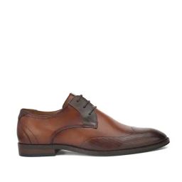 Alberto Torresi Men's Tan Derby Shoes-image-98