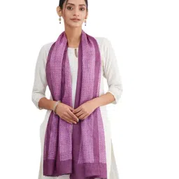Fabindia Lavender Printed Stole-picture-21