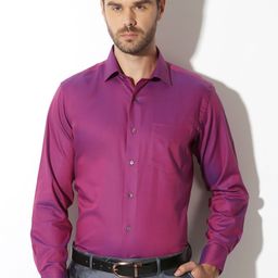 Van Heusen Men Lavender Slim Fit Solid Formal Shirt-image-61