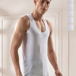 CAVENDERS Pack Of 6 Pure Cotton Breathable Innerwear Vests White Pure CottonDno-v85st-image-54