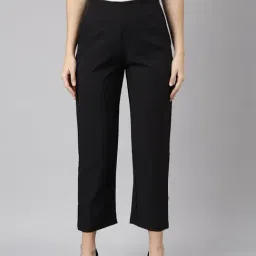 SHOWOFF Black Regular Fit Trousers-image-47