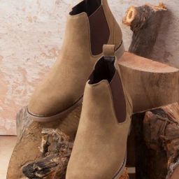 ID Men's Beige Chelsea Boots-image-20