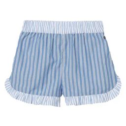 TOMMY HILFIGER Blue Spell Stripe & White Solid Relaxed Fit Shorts-12