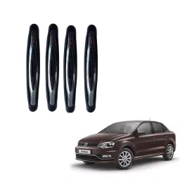 SPREADX Plastic Car Compact Black Colour Elegant Door Guard Protection Universal Type Suitable for V W Ameo (Set of 4 Pcs)-36