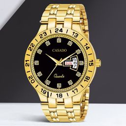 CASADO Men Embellished Dial & Stainless Straps Analogue Watch CSD-607-BLACK-GOLD-DD-image-84