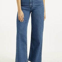 Levi's Blue Wide Leg Jeans-picture-9