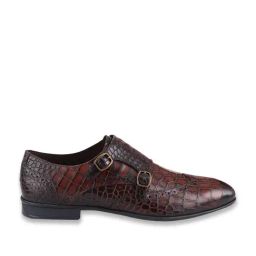 Ezok Men's Tan Monk Shoes-image-16