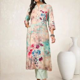 Soch Multicolour Printed Straight Kurta-image-1