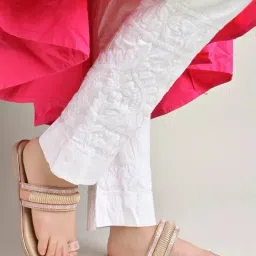 Shoetopia Kids Rose Gold Toe Ring Sandals-image-33
