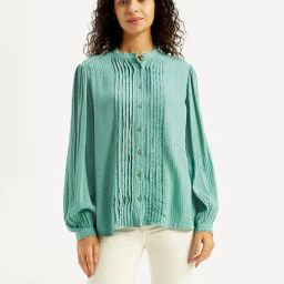 Levi's Turquoise Self Design Top-picture-28