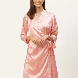 Sweet Dreams Peach Polka Dot Gown-image-51