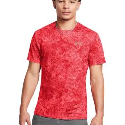 Under Armour Red Slim Fit Sports T-Shirt-image-77