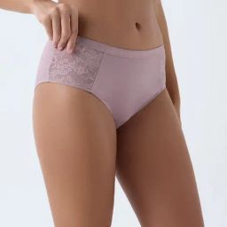 Wunderlove by Westside Mauve Lace-Detailed Hipster Briefs-image-42