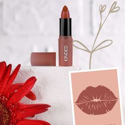 KINDED Saga Bullet Lipstick Creamy Satin Finish With Vitamin E- 3.8 g- Cafe Mocha 07-25