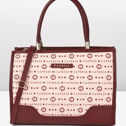 Caprese Peace Printed Structured Handheld Bag-21