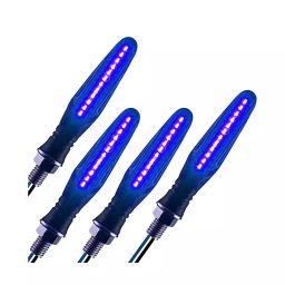 Cartronics Pencil Type Blue LED Indicator for Honda CD 110 Dream(Pack of 4 Pcs) image 2