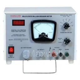 Maxwell Million Meg-Ohm Meter Insulation Tester 1 mΩ to 1x10⁸ MΩ Range, MM-108HD-2