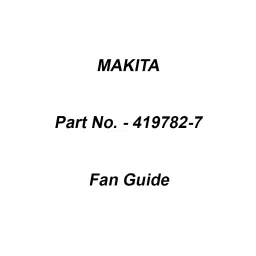 Makita Fan Guide Suitable For HR5201C, Part No 419782-7-image-96