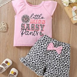KEESOR Girls Printed Round Neck T-Shirt With Shorts-image-74