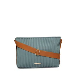 Caprese Striped Structured Leather Handheld Bag image 1