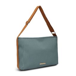 Caprese Striped Structured Leather Handheld Bag image 2