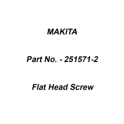 Makita Flat Head Screw Size M4x8 mm Suitable For CP100D, Part No 251571-2-picture-10