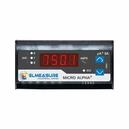 Elmeasure Three Phase Ammeter with Accuracy Class 1 and Size 96x48 mm, MA003AP10000-18