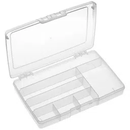 MULTICOMP PRO Boxes STORAGE BOX, 7 COMPARTMENT, CLEAR, 1917N.113-39