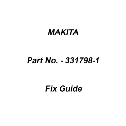 Makita Fix Guide Suitable For HK1820, Part No 331798-1-14