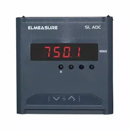 Elmeasure DC Ammeter FS 75 mV Shunt Operated, Accuracy Class 1 and Size 96x96 mm, SL0ADCS80760-25
