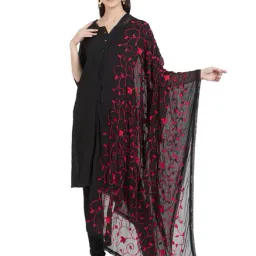 Dupatta Bazaar Black Dupatta-44