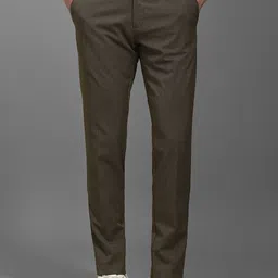 Louis Philippe Men Striped Slim Fit Trousers-picture-43