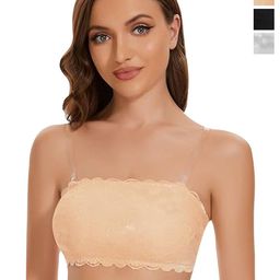 ComfyStyle Floral Bandeau Bra Full Coverage Lightly Padded-10