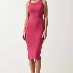 Happiness istanbul Bodycon Midi Dress-49