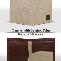 CANVAS & AWL Men Canvas Two Fold Wallet image 3