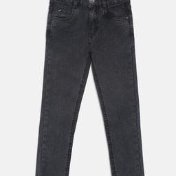 Tales & Stories Slim Fit Solid Jeans - Dark Grey-image-98