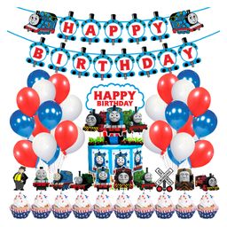 Zyozi Thomas Party Decorations, Birthday Party Supplies Blue and Red - Pack of 37-image-73