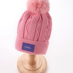 Babyhug Acrylic Woollen Cap - Pink-image-80