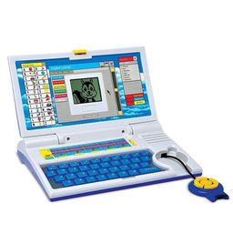 YAMAMA Educational English Learner Laptop with Fun Activities Keyboard & Mouse for Kids - Blue-0