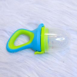 B4BRAIN Silicone Food/Fruit Nibbler with Soft Pacifier/Feeder, Teether for Infant Baby, Infant, Elegant Blue, BPA Free-28