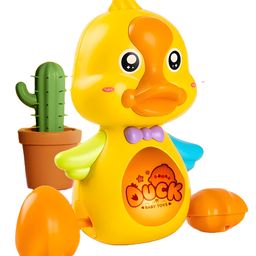 NEGOCIO Sensor Duck ( Start With Clap ) With Changing Lights Colour And Changing Music for kids- PACK OF 1- COLOR MAY VARY-70