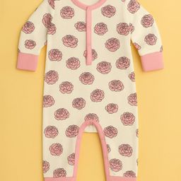 Kidbea Infants Printed Organic Cotton Rompers-42