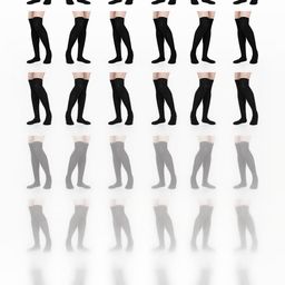 MUKHAKSH Unisex Black Socks-image-77