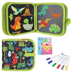 BitFeex Erasable Doodle Book Set 14 Page Reusable Drawing Pads Preschool Travel Art Toy-Pack of 1 pcs, Color & Design May Vary image 3