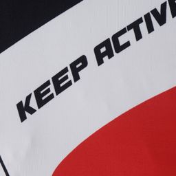 Pine Active Knit Half Sleeves T-Shirt With Colour Block & Text Print - Multi Colour image 3