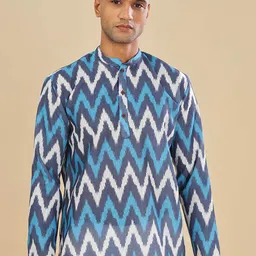 Vestirio Men Ethnic Motifs Printed Block Print Kurta-picture-2