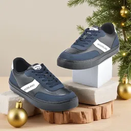 Woodland Men Colourblocked Suede Sneakers-image-64