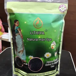 LITHIYA Natural Hair Dye - 135 g- Black-18